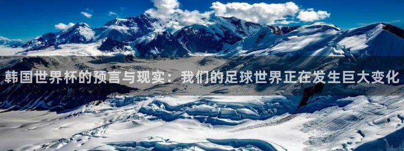 世界杯足球比赛：韩国世界杯的预言与现实：我们的足球世界正在发生巨大变化